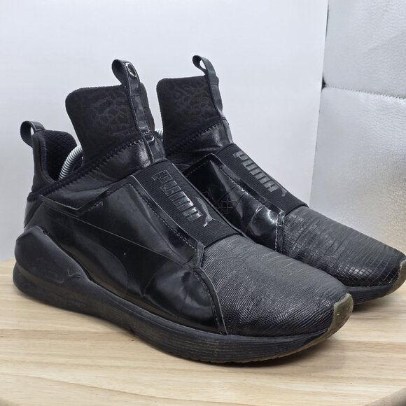 Puma Womens Fierce Metalic 189865 03 Black Running Shoes Sneakers Size 10 - Picture 5 of 10